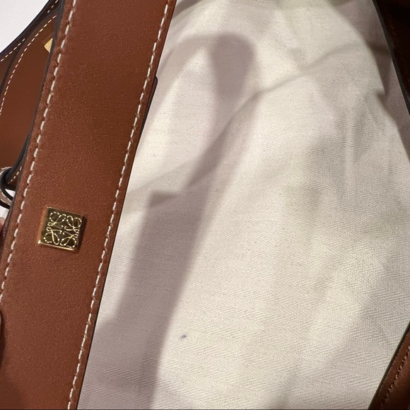 Like New Loewe Medium Hammock Leather Bag in Color Tan - Picture 6 of 14